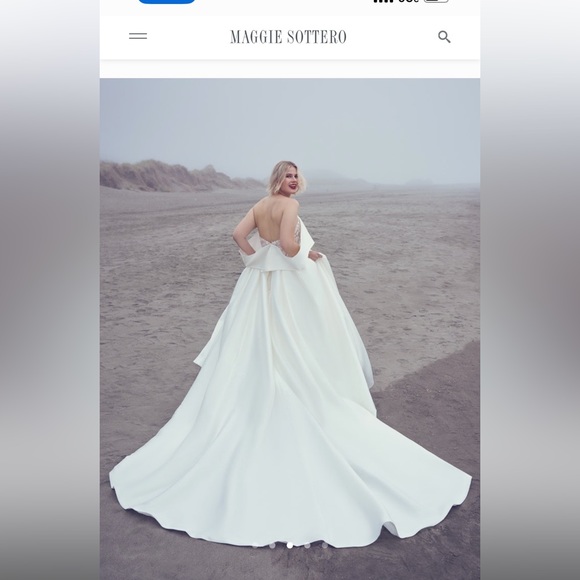 Zulima ivory wedding dress by Soterro and Midgley. - Picture 2 of 5